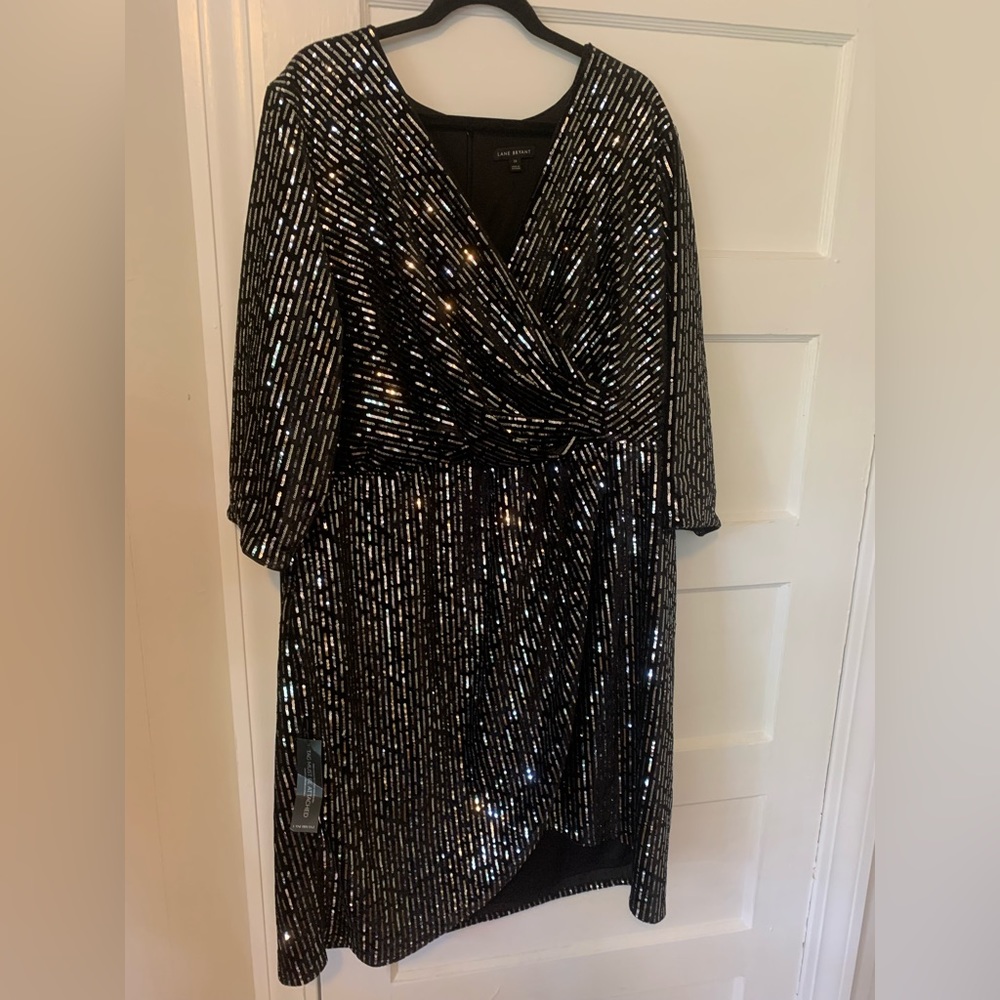 Elegant Black Sequin Dress